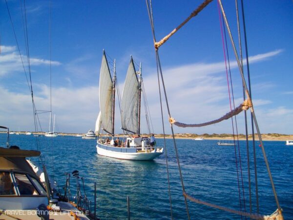 Sailing on a pearling lugger in Broome, West Australia