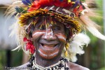 PNG villager in traditional dress