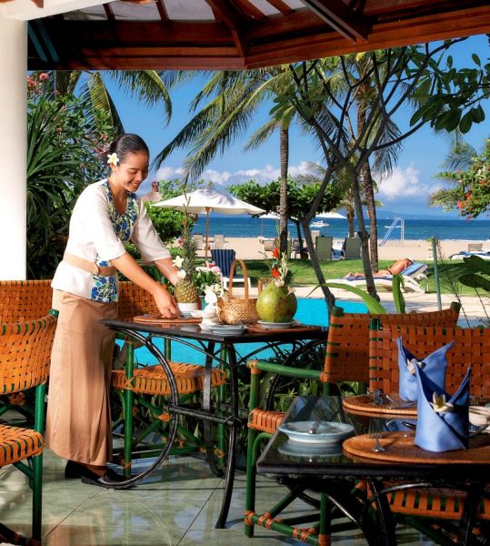 Grand Cafe poolside at Grand Mirage Resort Bali