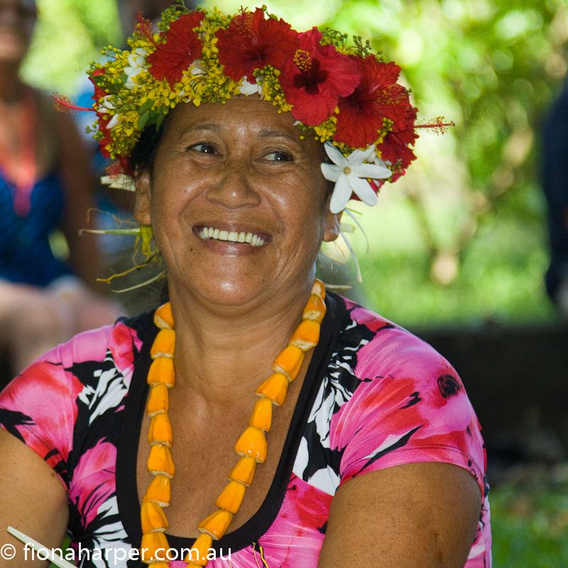 Tahitian lady Fatu Hiva Island Tahiti