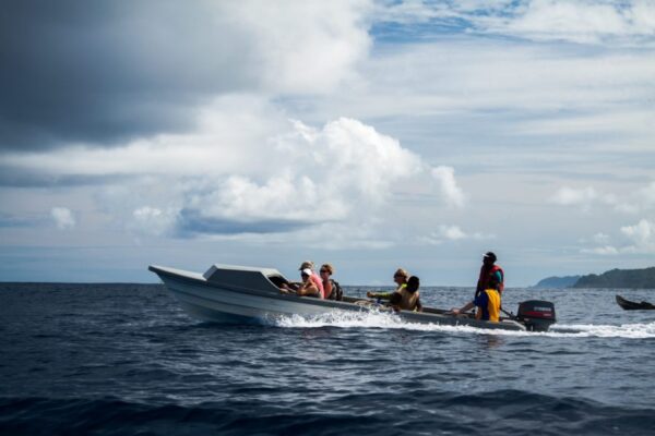 Boat trip to Santa Catalina Island, Solomon Islands