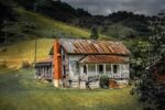 Abandoned farmhouse in West Jefferson, North Carolina USA