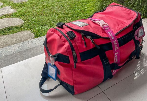 North Face duffel bag