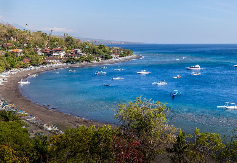 Bali Candi Dasa beachfront, Indonesia